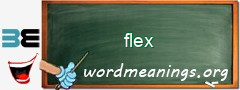 WordMeaning blackboard for flex